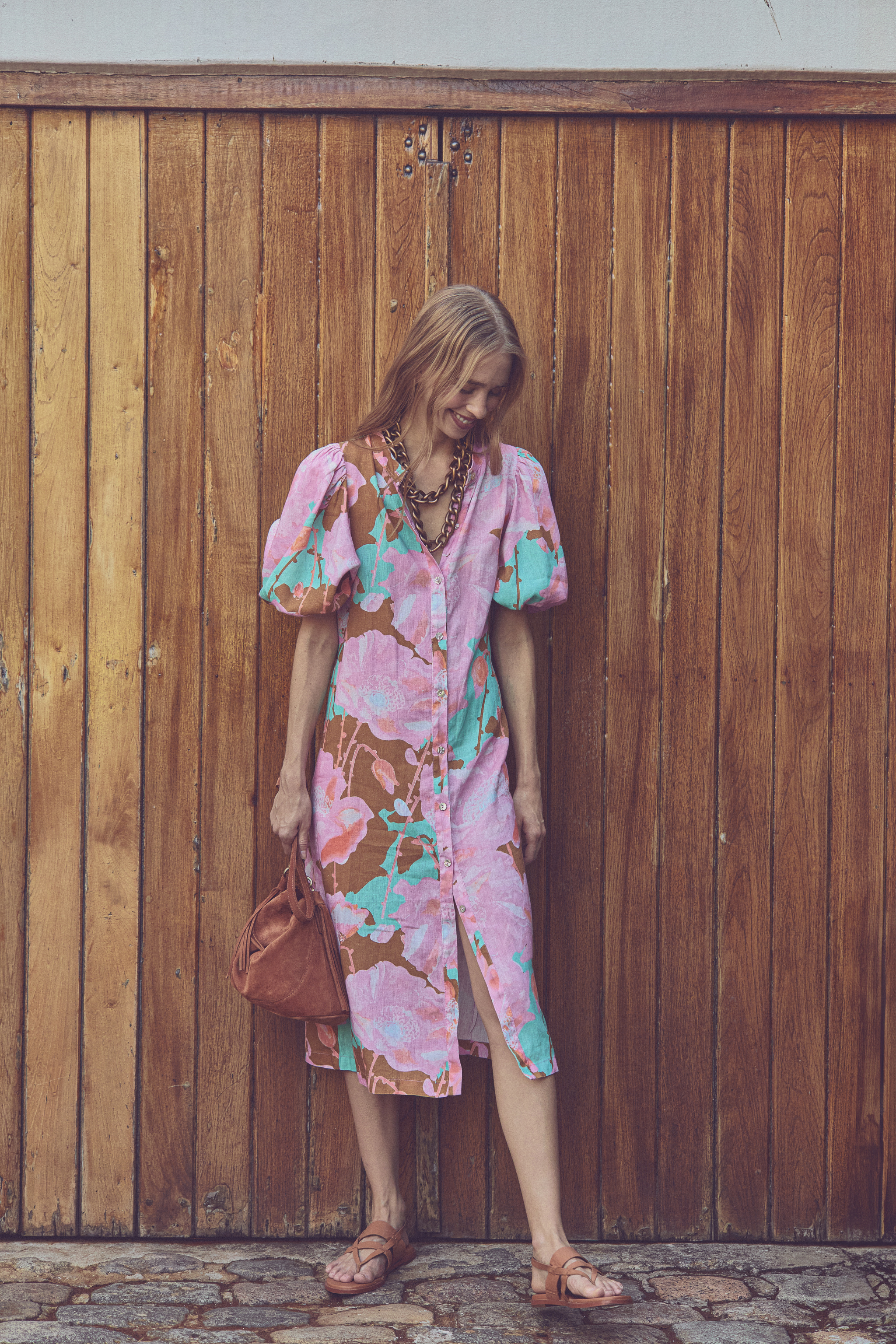 aqua linen dress Aqua Linen Azura Midi Dress