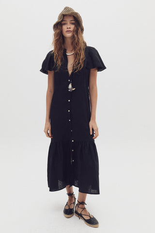 willow linen dress Lanhtropy Willow Linen Dress