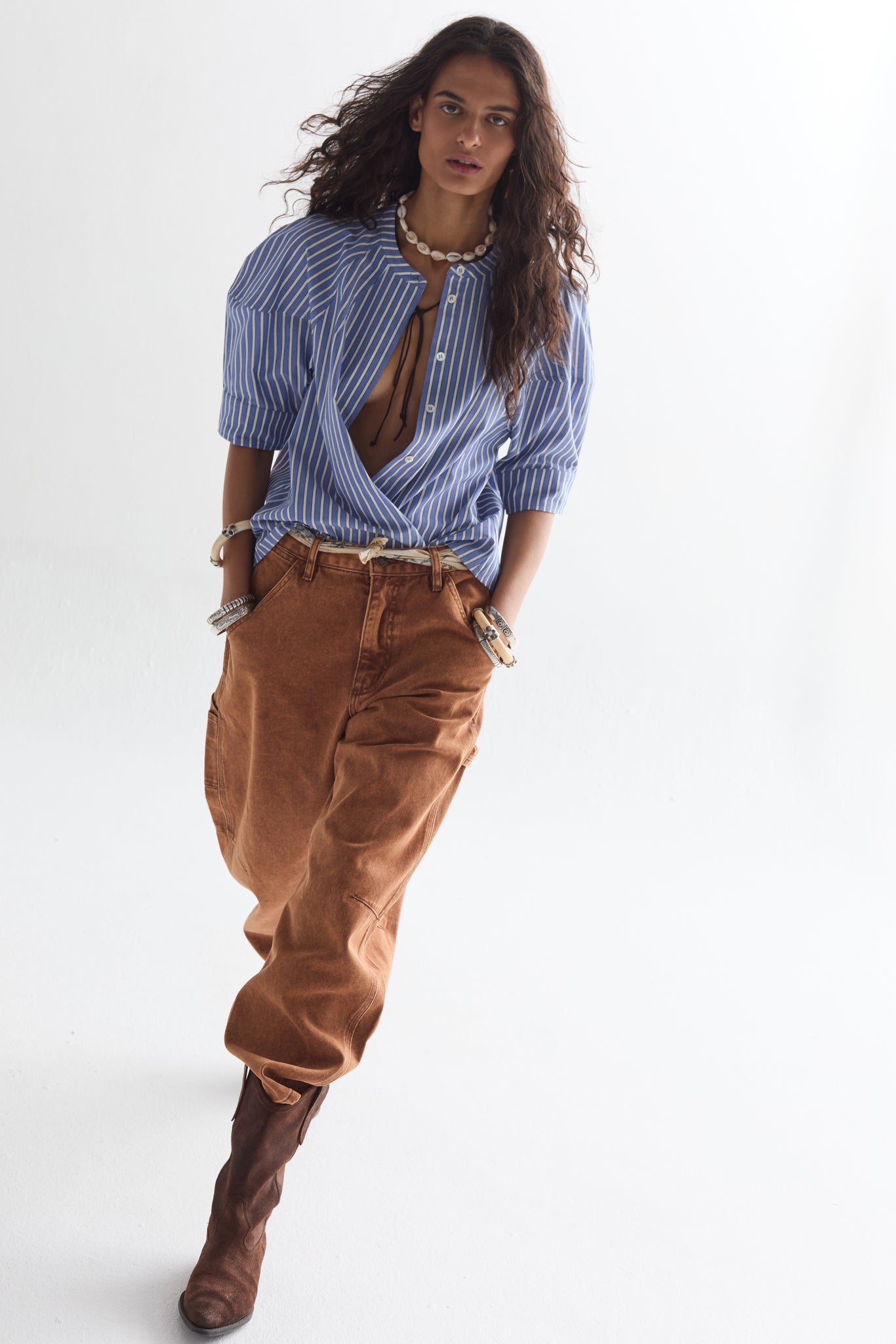 Ambar Denim Pants - Washed Caramel