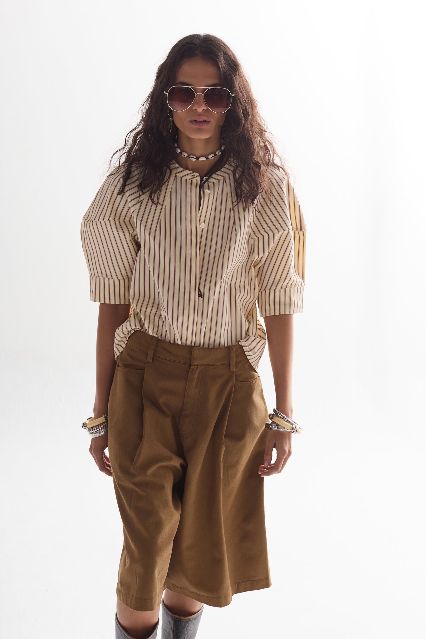 Cambria Poplin Shirt - Paul Stripes