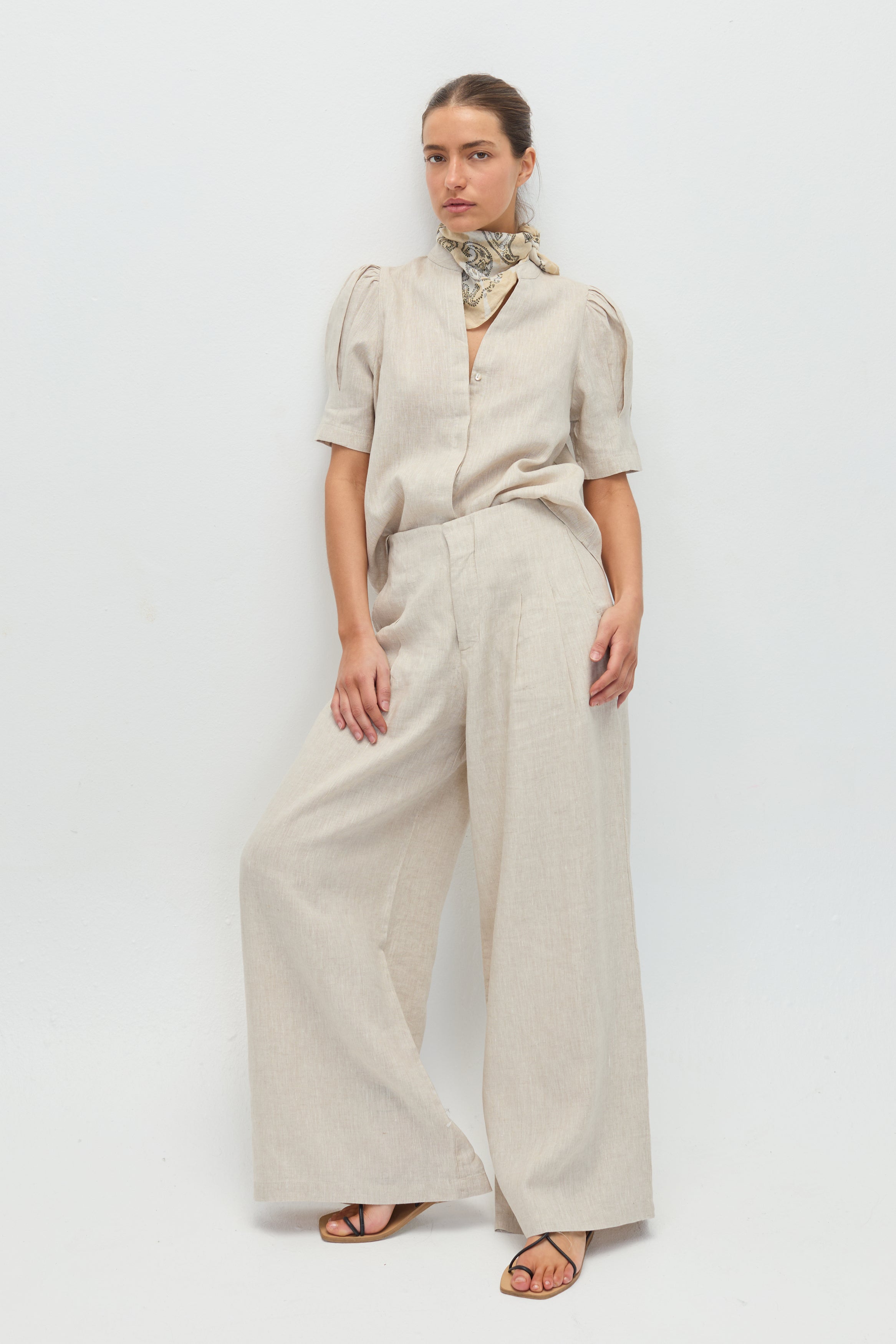 Athina Linen Shirt - Natural – Lanhtropy