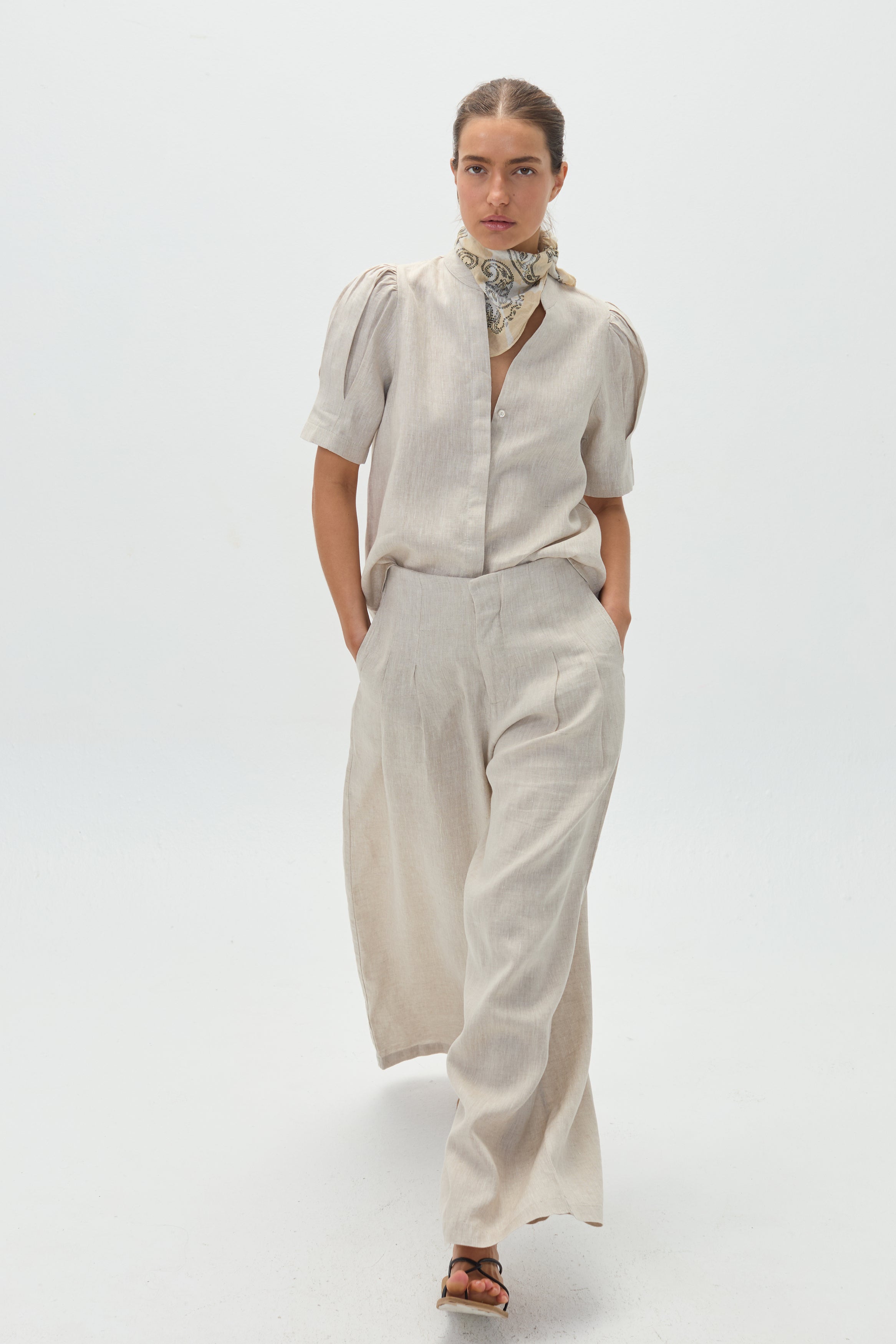 Athina Linen Shirt - Natural – Lanhtropy