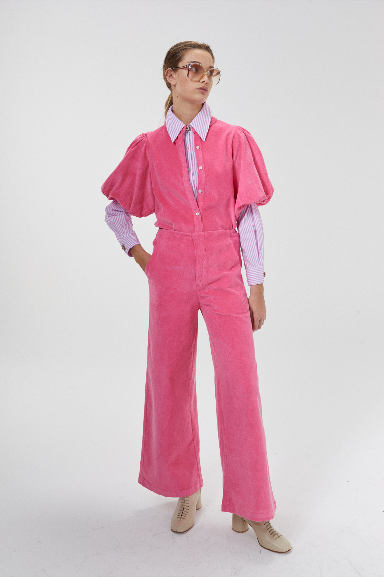 New Luna Corduroy Pants - Petunia Pink