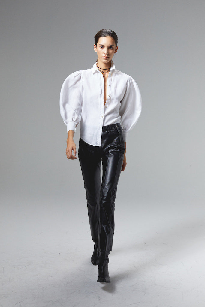 Tori Leather Pants - Black