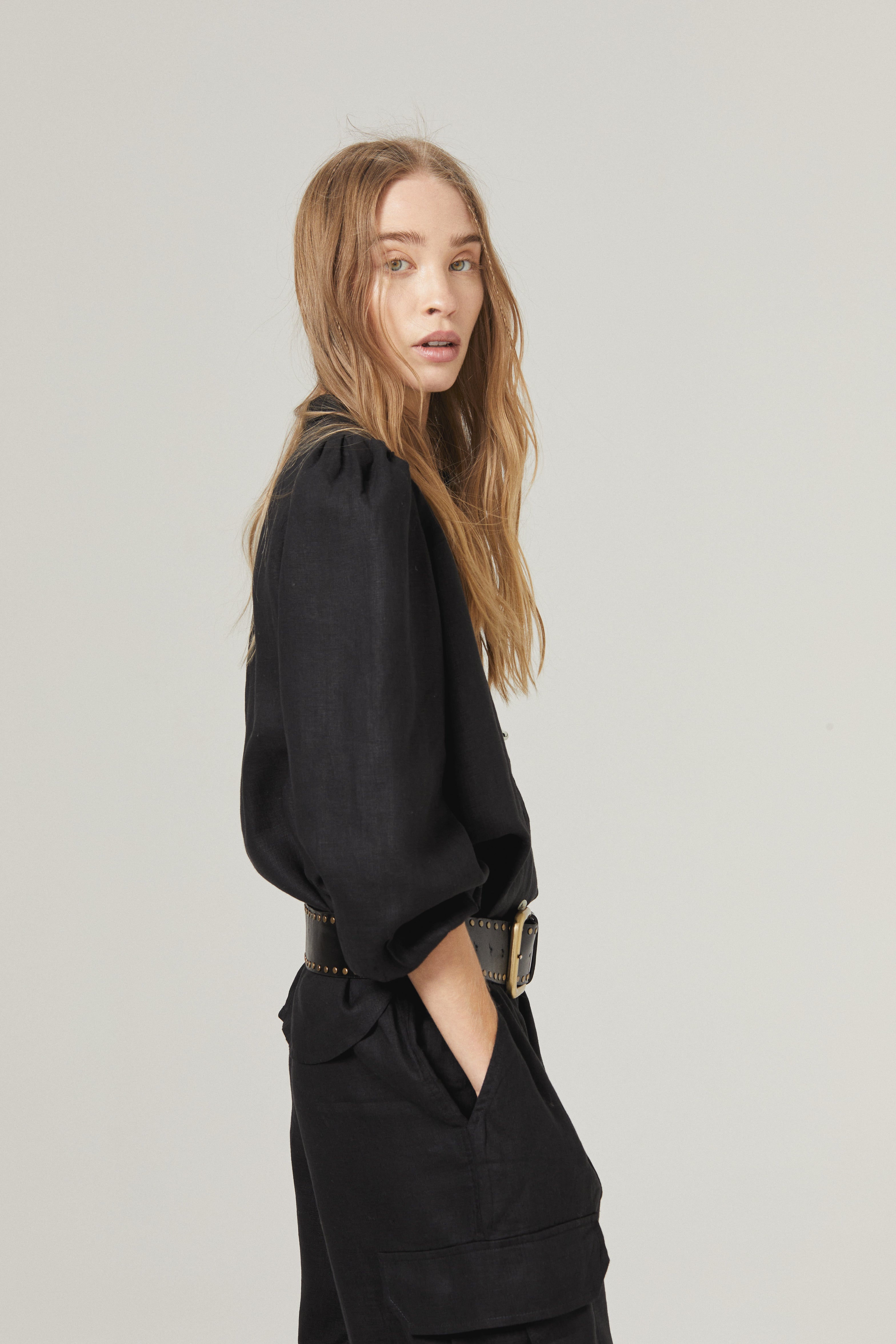 Meknes Linen Shirt - Black – Lanhtropy