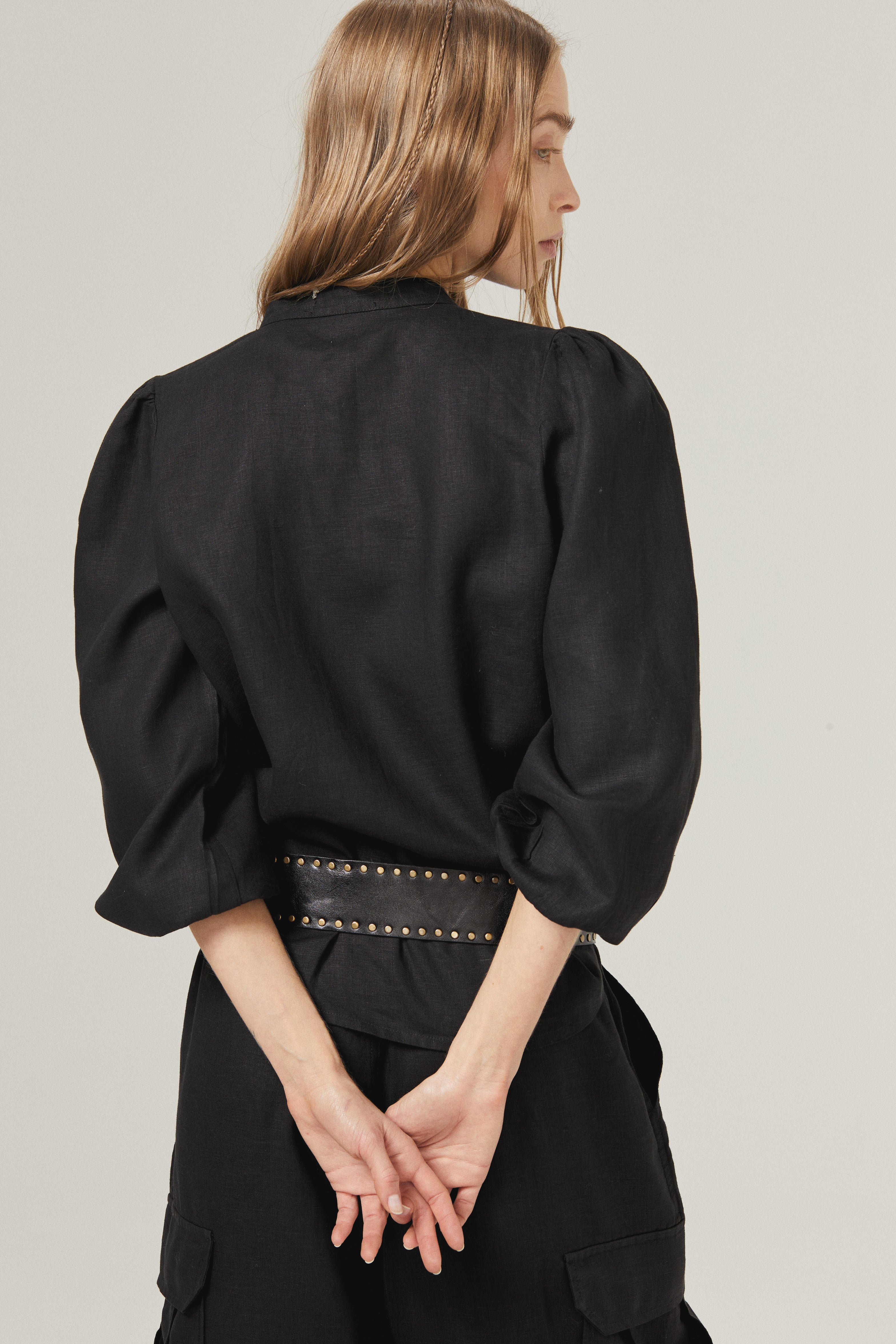 Meknes Linen Shirt - Black – Lanhtropy