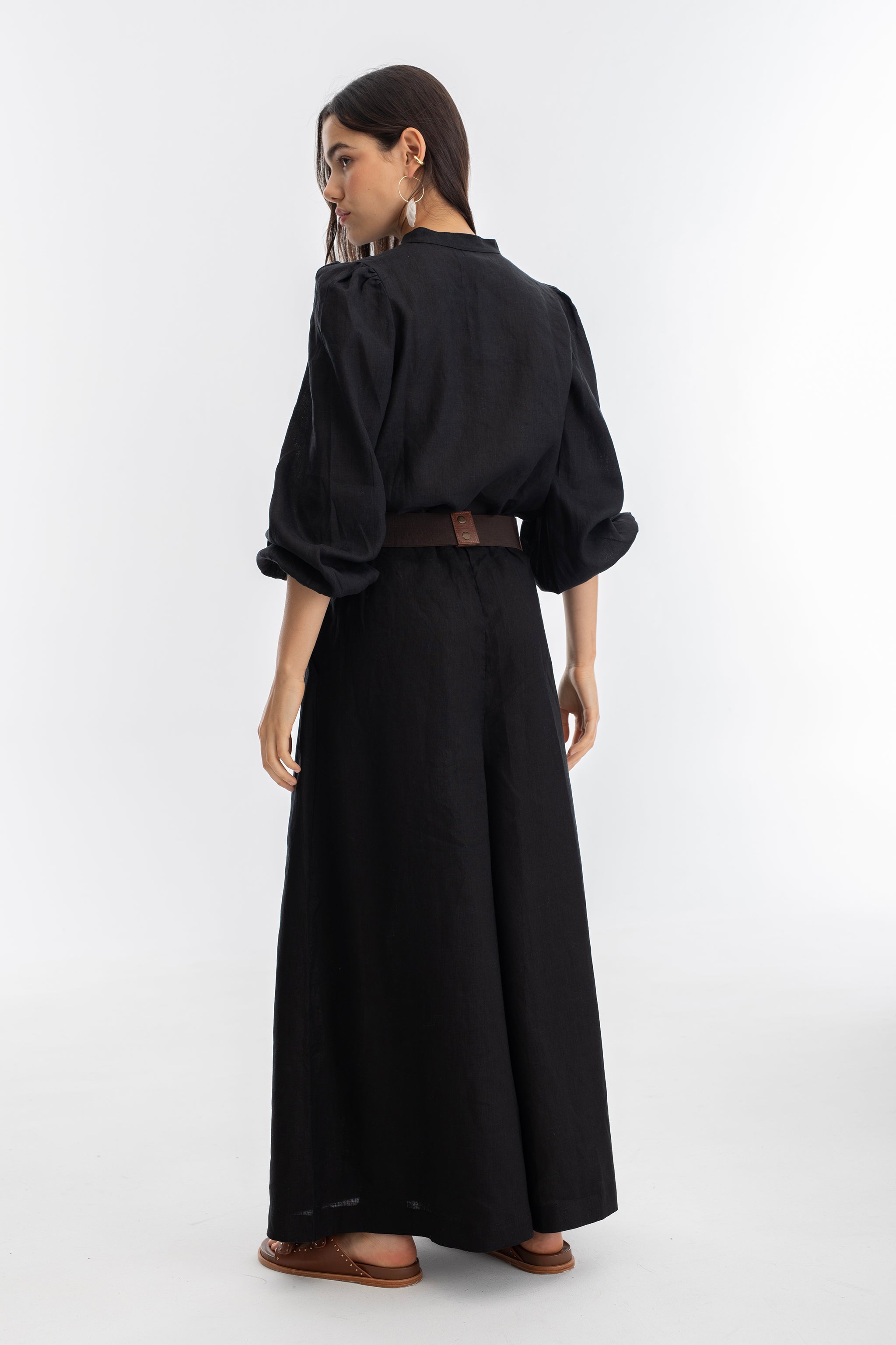 Sabi Linen Pants - Black – Lanhtropy