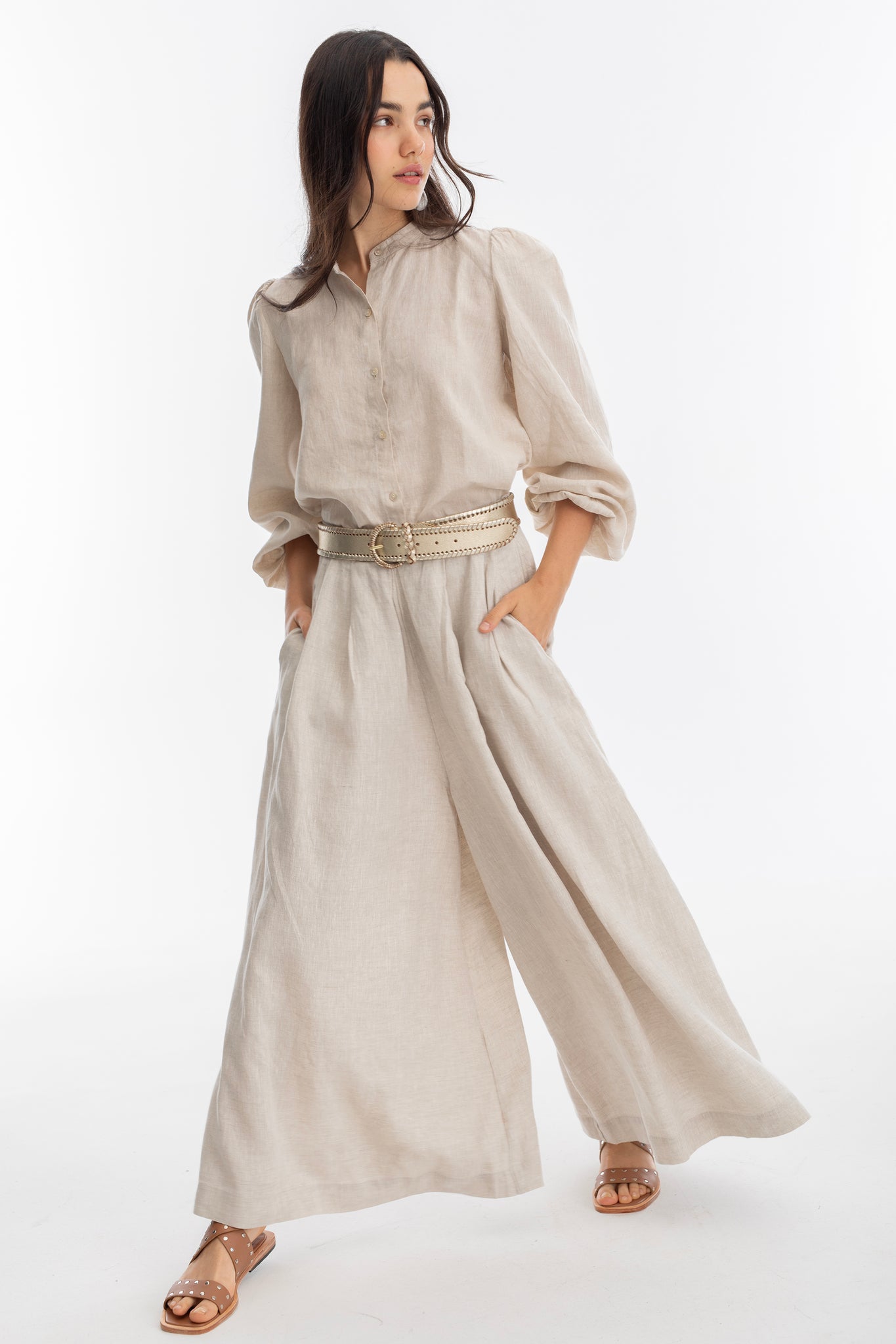 Sabi Linen Pants - Natural