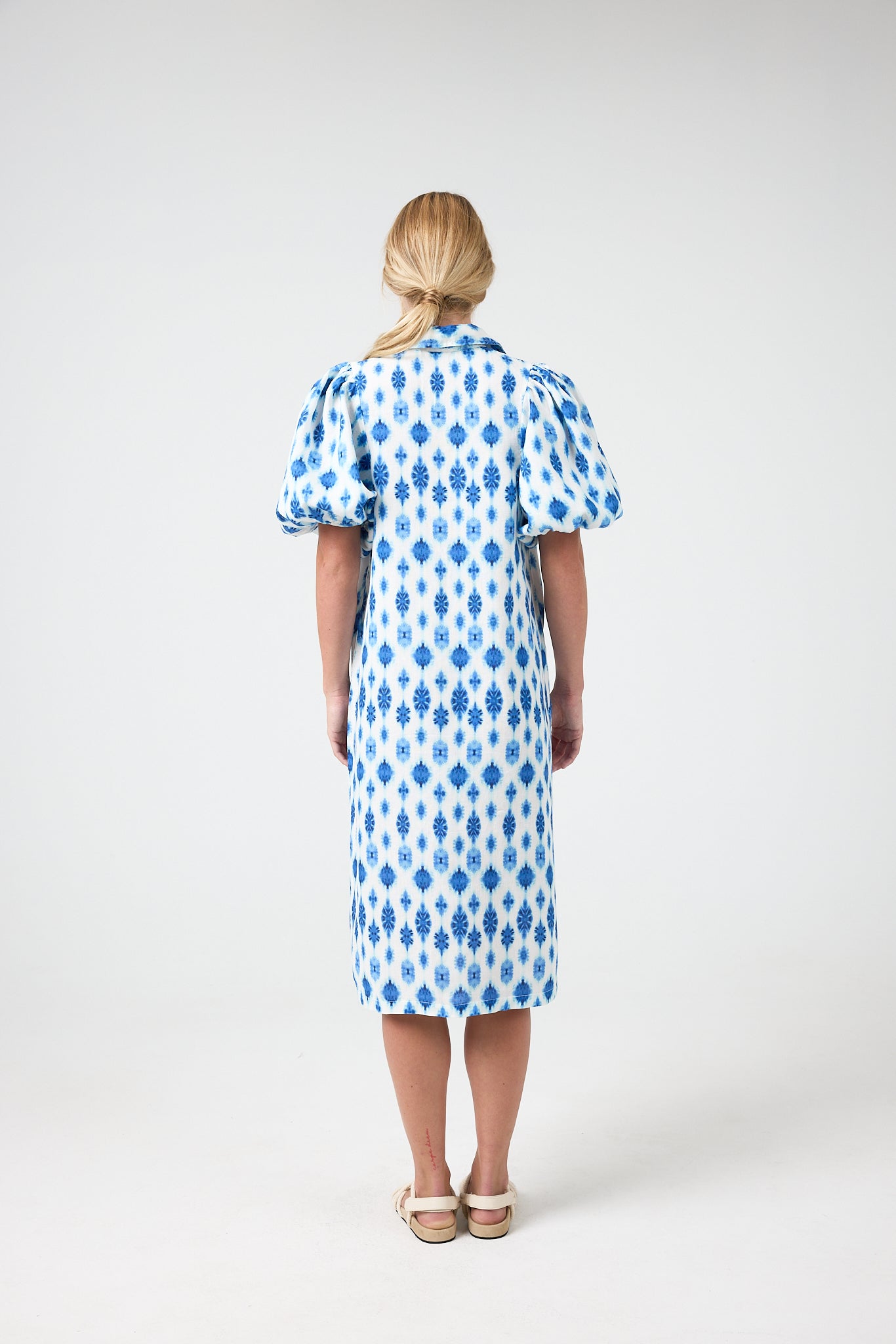 knee length dresses for ladies Angel Linen Dress