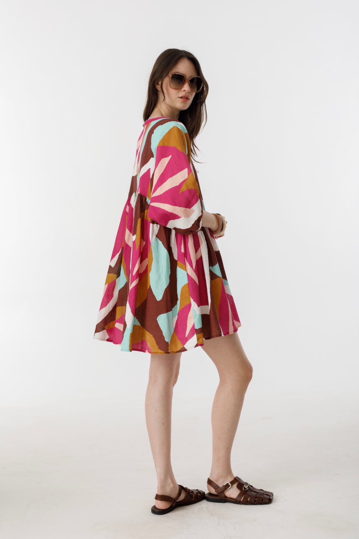 Alcala Linen Dress - Candela Print
