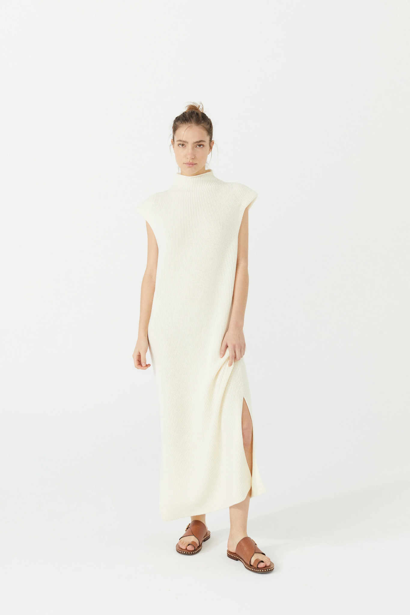 Power Knitted Dress - Off-White