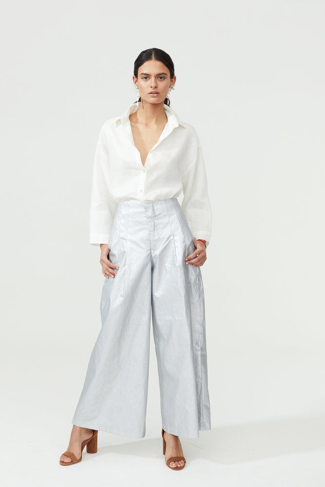 Culotte Pant - Silver