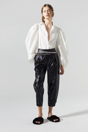 
                  
                    Mercer Metallic Linen Pants - Black
                  
                
