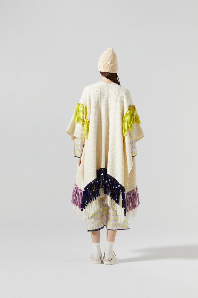 
                  
                    Emma Merino Wool Poncho - Natural
                  
                