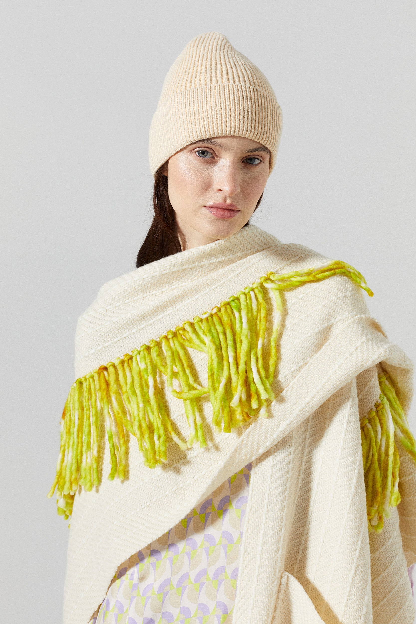 Emma Merino Wool Poncho - Natural – Lanhtropy