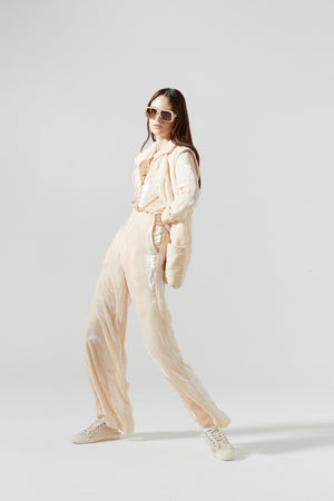 
                  
                    New Luna Velvet Pants - Nude
                  
                
