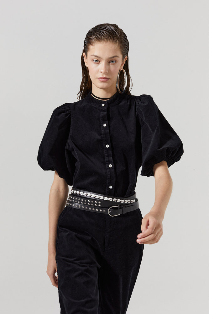 
                  
                    Bubble Corduroy Shirt - Black
                  
                