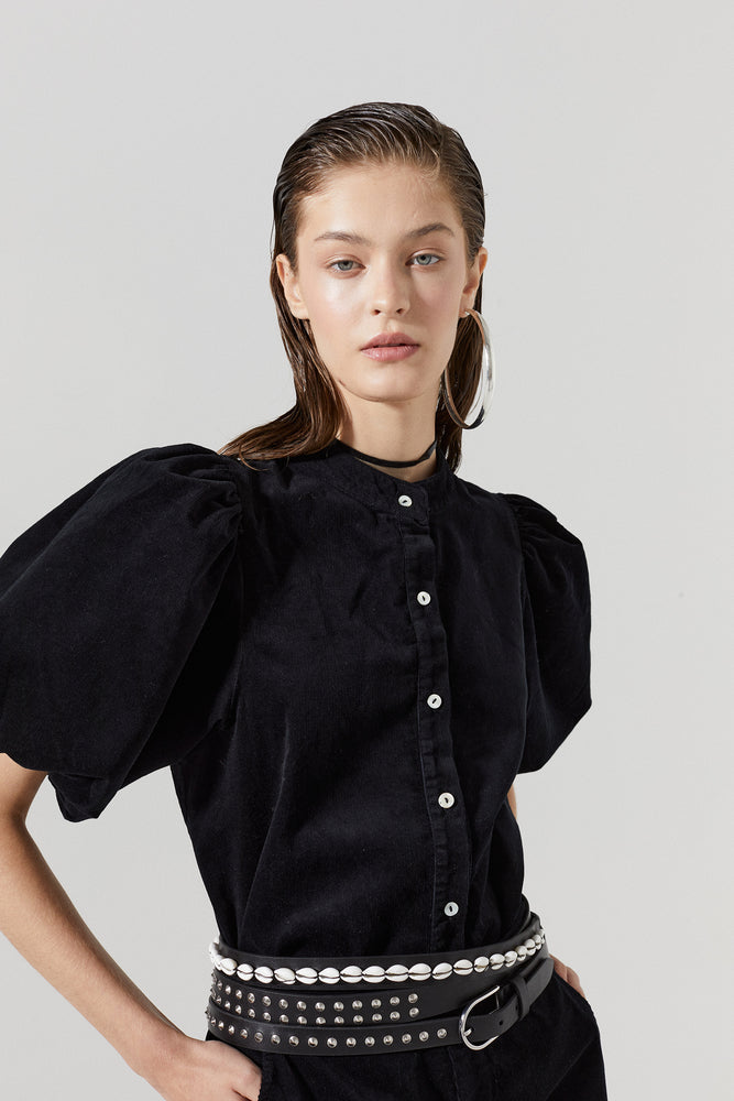 
                  
                    Bubble Corduroy Shirt - Black
                  
                