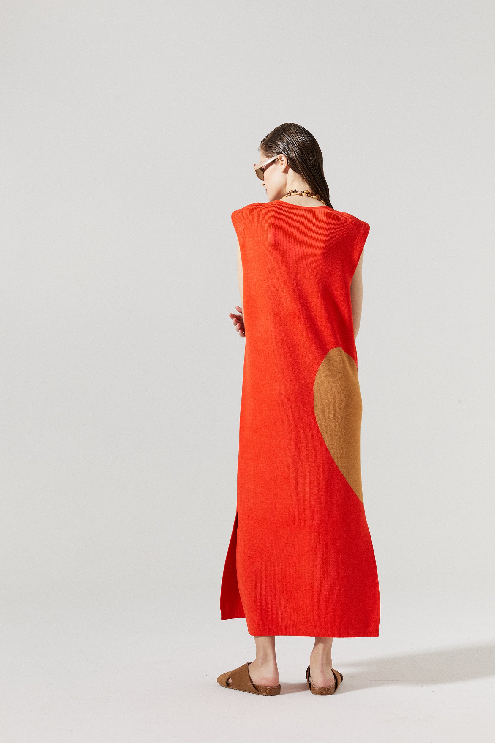 Love Knitted Dress - Coral Red – Lanhtropy