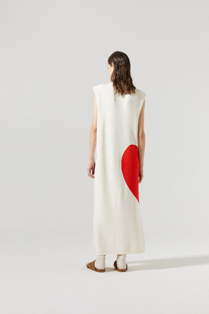 
                  
                    Love Knitted Dress - Off-White
                  
                