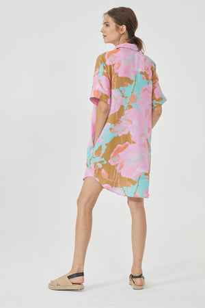
                  
                    Alba Shirt Dress - Aquarela
                  
                