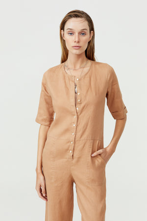 
                  
                    Mia Jumpsuit - Camel
                  
                