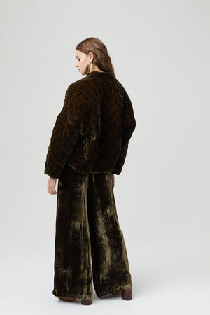 
                  
                    New Luna Velvet Pants - Moss
                  
                