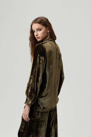 
                  
                    New Luna Velvet Pants - Moss
                  
                