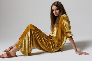 
                  
                    New Luna Velvet Pants - Mustard
                  
                
