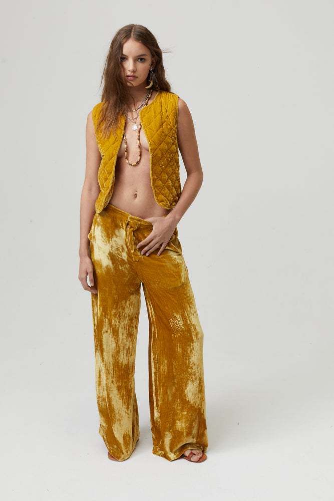 
                  
                    Sumac Velvet Vest - Mustard
                  
                