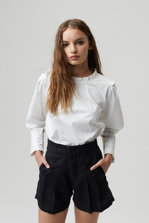 
                  
                    Jane Poplin Shirt - Off White
                  
                