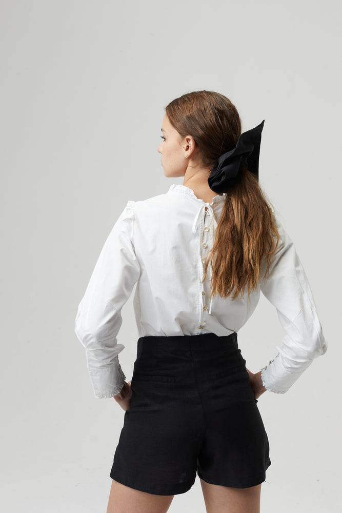 
                  
                    Alexa Linen Hair Scrunchie - Black
                  
                