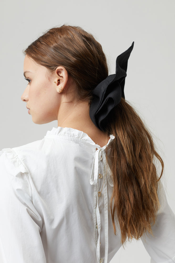 
                  
                    Alexa Linen Hair Scrunchie - Black
                  
                