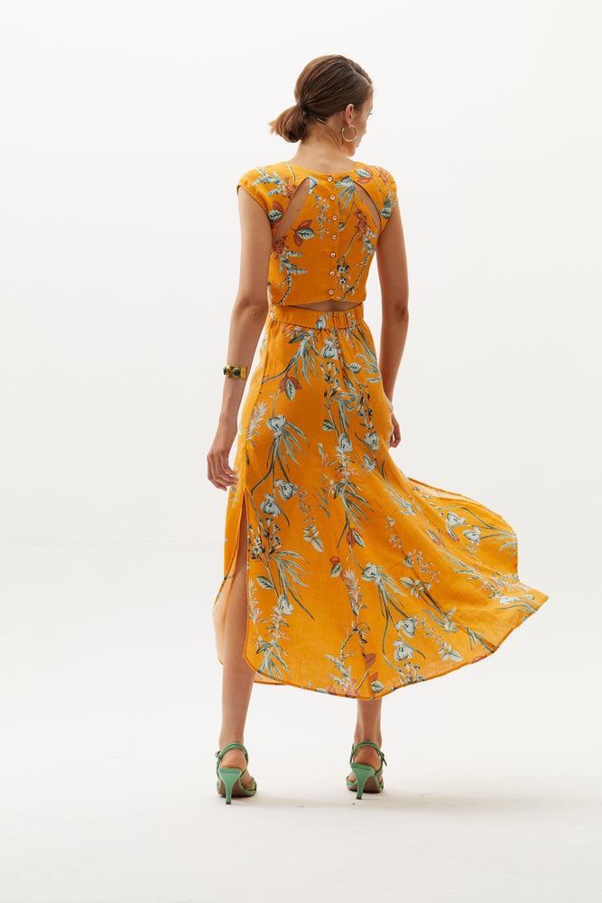 
                  
                    Pearl Linen Dress - Sunshine
                  
                