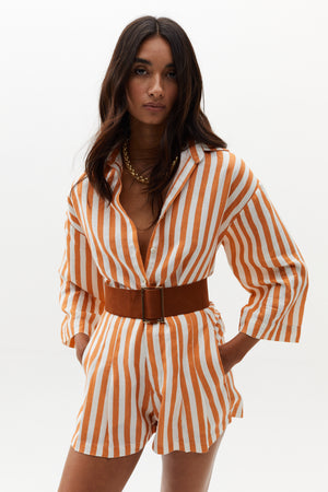 
                  
                    Lenox Shirt - Brick Stripes
                  
                