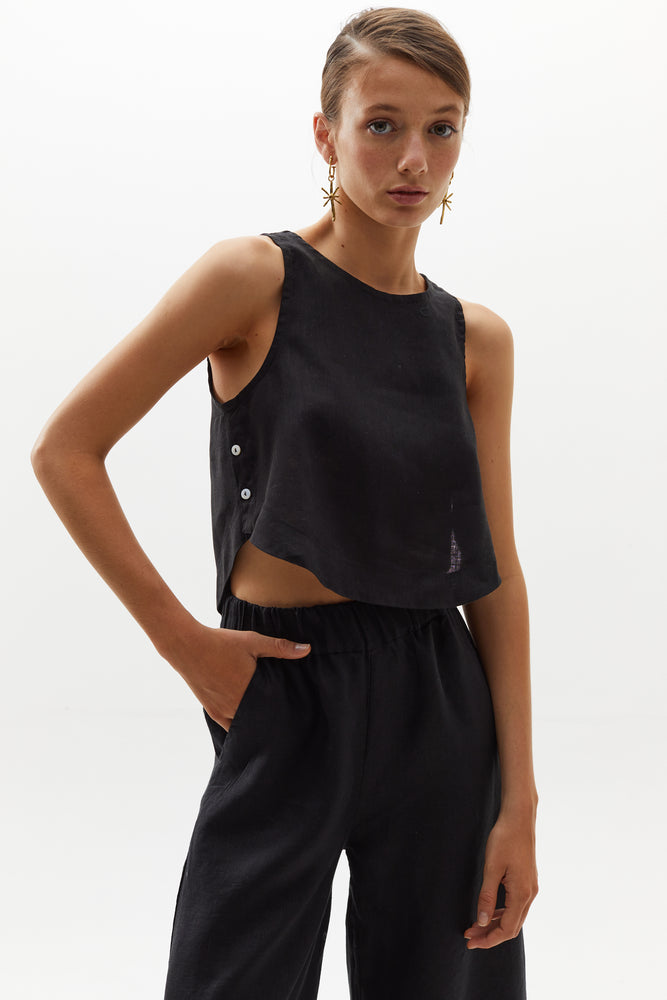 
                  
                    Halo Crop Top - Black
                  
                