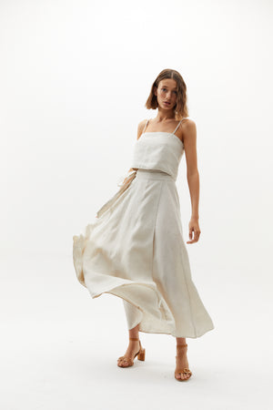
                  
                    Lola Wrap Skirt - Natural
                  
                