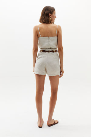 
                  
                    Mar Linen Top - Natural
                  
                