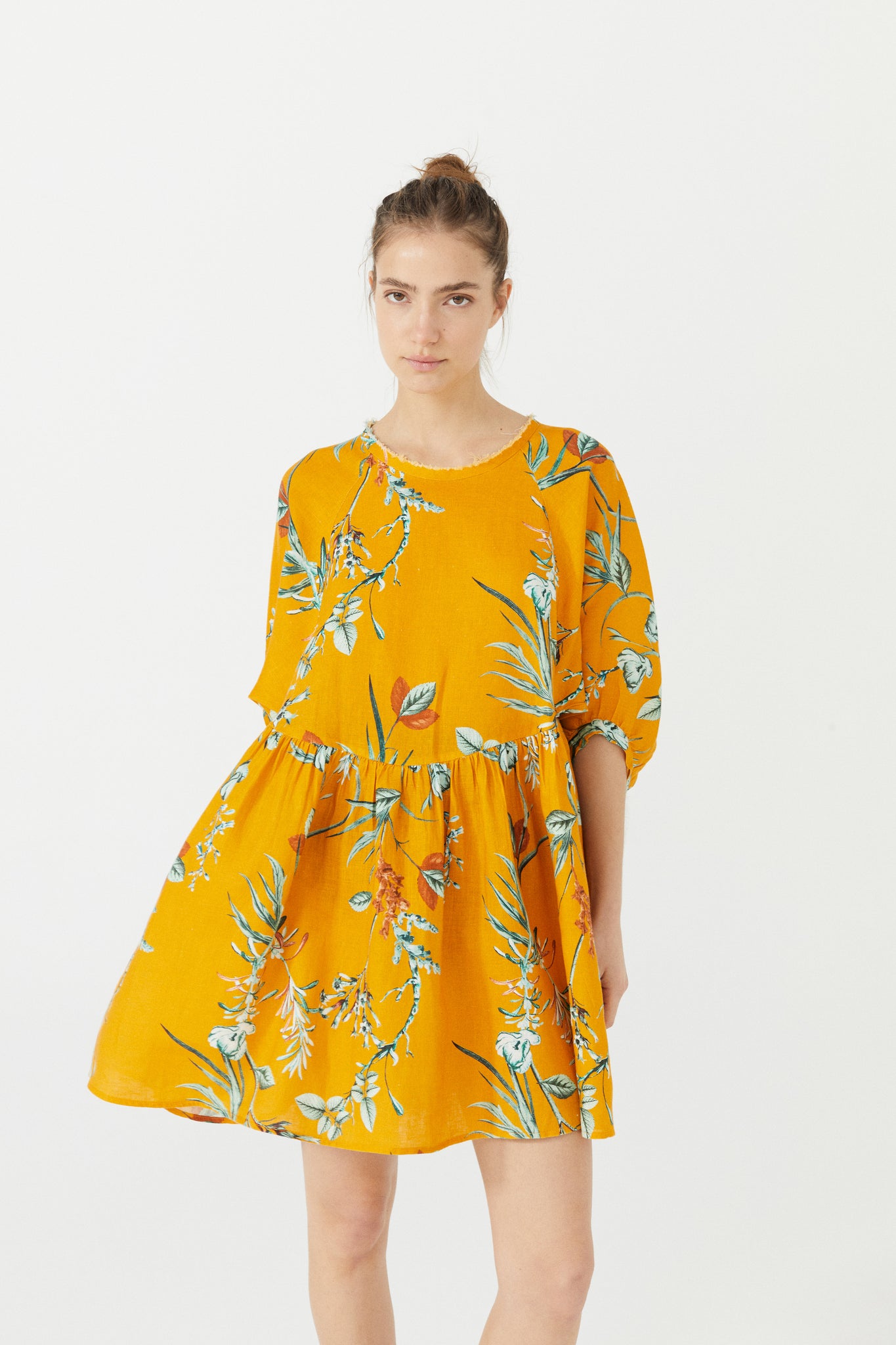 Alcala Linen Dress - Sunshine
