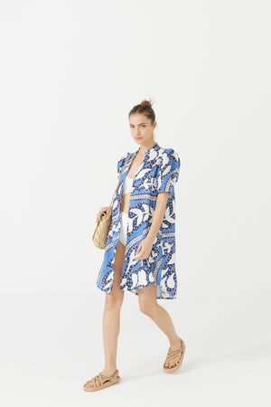 
                  
                    Athina Short Linen Dress - Mykonos
                  
                