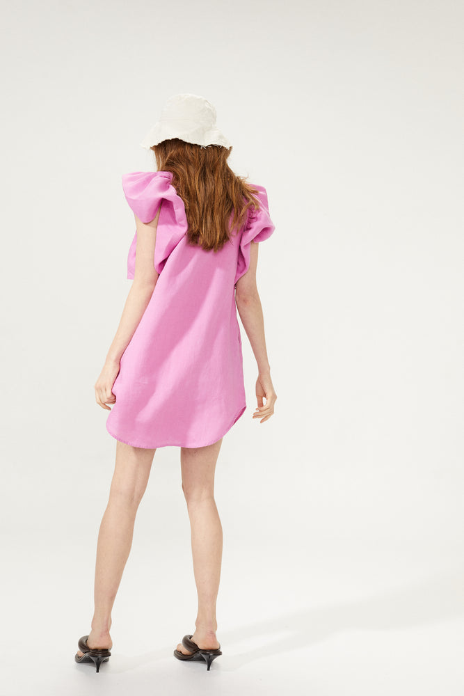 
                  
                    Santorini Linen Dress - Petunia Pink
                  
                