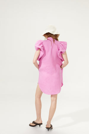 
                  
                    Santorini Linen Dress - Petunia Pink
                  
                