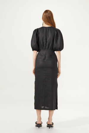 
                  
                    Ios Linen Dress - Black
                  
                