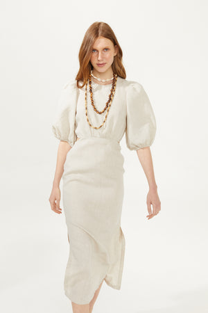 
                  
                    Ios Linen Dress - Natural
                  
                