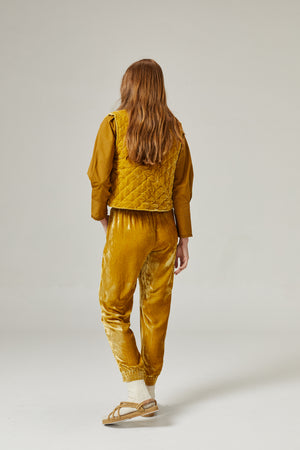 
                  
                    London Velvet Jogger Pant - Mustard
                  
                