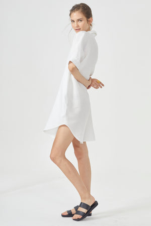
                  
                    Alba Shirt Dress - White
                  
                